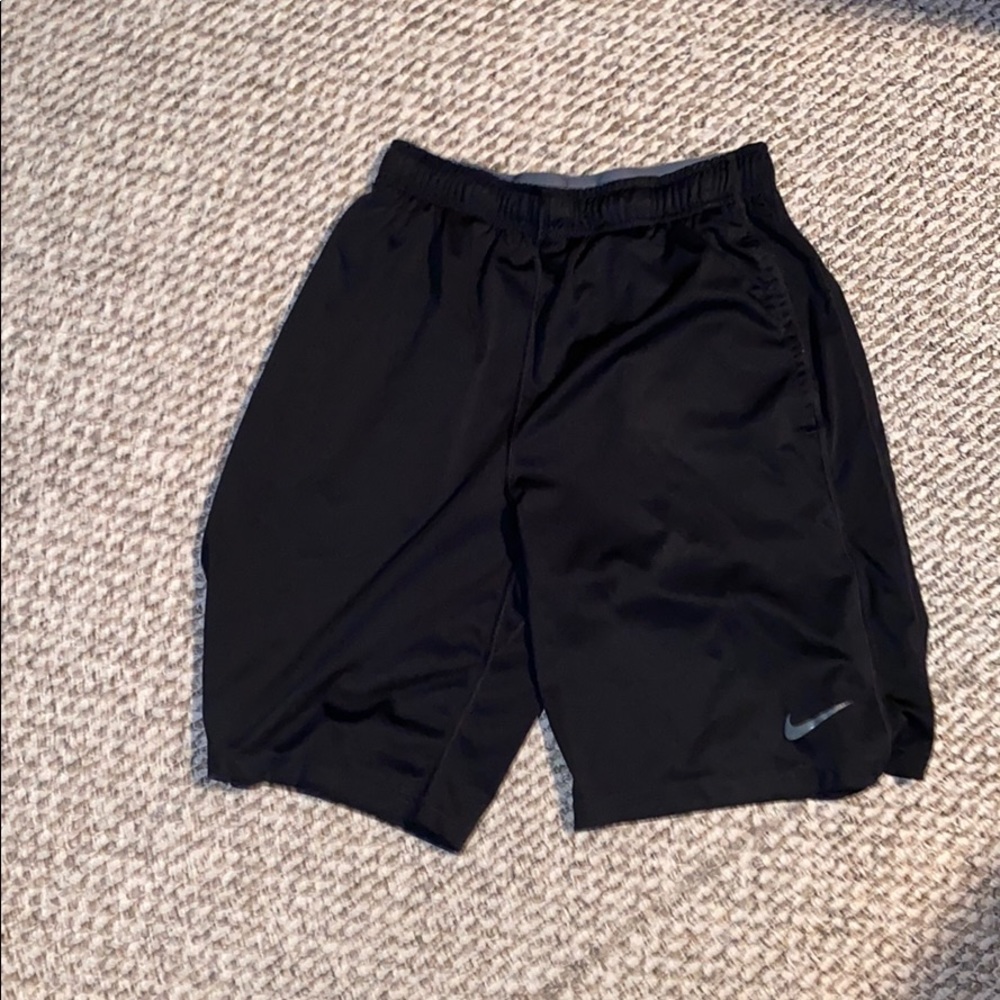Black nike shorts size medium